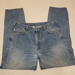 Carhartt B17-DST Relaxed Fit Mens Jeans Light Wash Blue 40x34 Denim Workwear